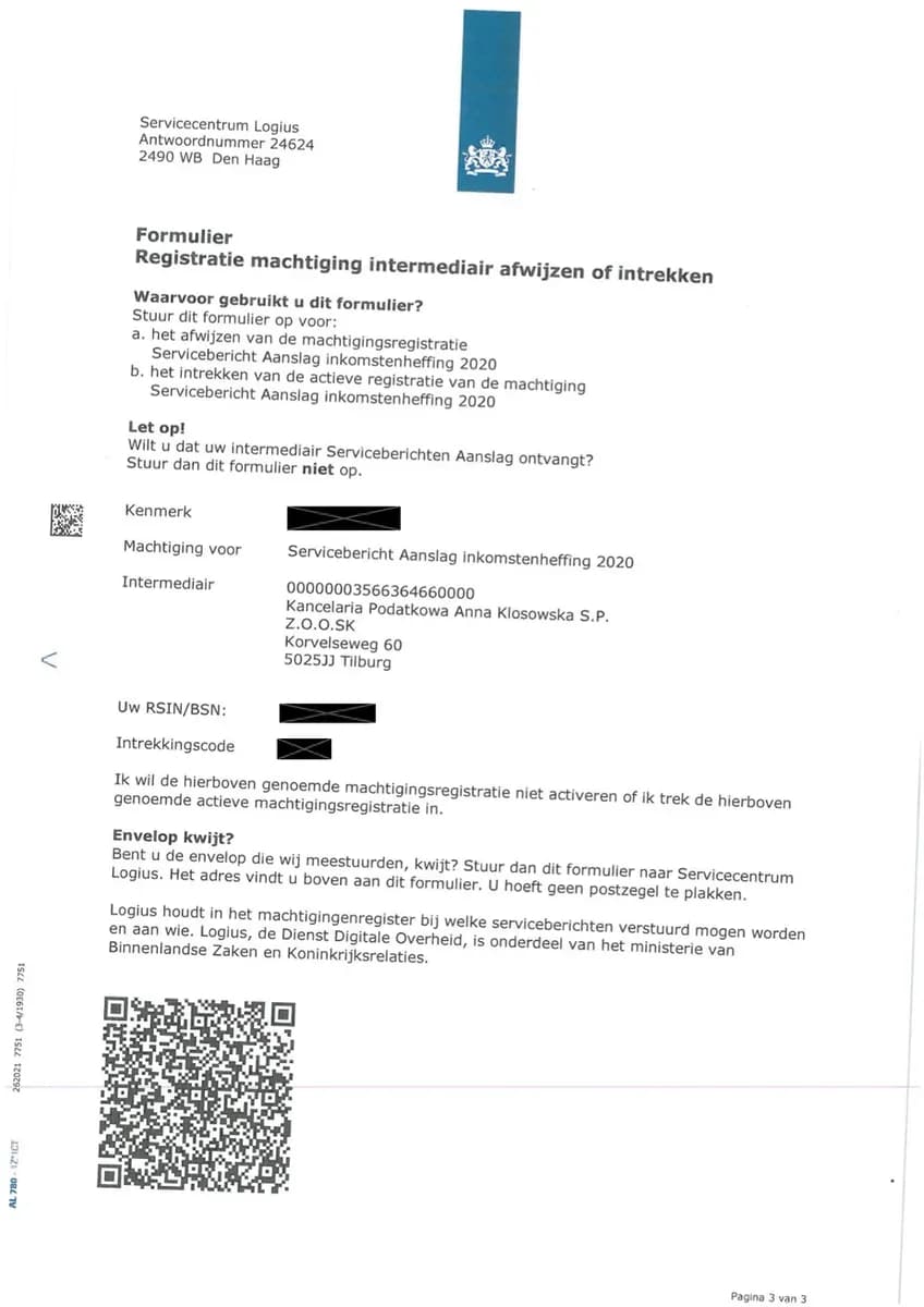 TRZECIA STRONA PEŁNOMOCNICTWA DO WGLĄDU DO DECYZJI ELEKTRONICZNEJ Z URZĘDU