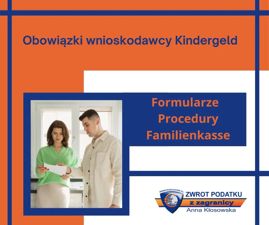 Beneficjenci Kindergeld otrzymujący formularz Fragebogen zur Prüfung des Anspruchs auf Kindergeld z Familienkasse.