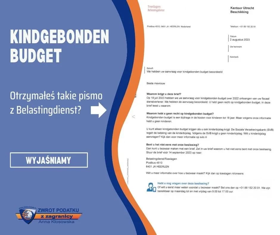 Wniosek o dodatek do zasiłku rodzinnego Kindgebonden Budget